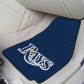 Tampa Bay Rays 2-piece Carpeted Car Mats 17"x27"