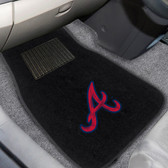 Atlanta Braves 2-pc Embroidered Car Mat Set