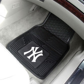New York Yankees Heavy Duty 2-Piece Vinyl Car Mats 17"x27"