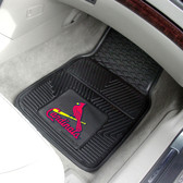 St. Louis Cardinals Heavy Duty 2-Piece Vinyl Car Mats 17"x27"