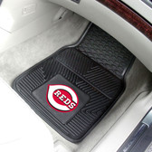 Cincinnati Reds Heavy Duty 2-Piece Vinyl Car Mats 17"x27"