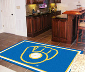 Milwaukee Brewers "Ball in Glove" Rug 5'x8'