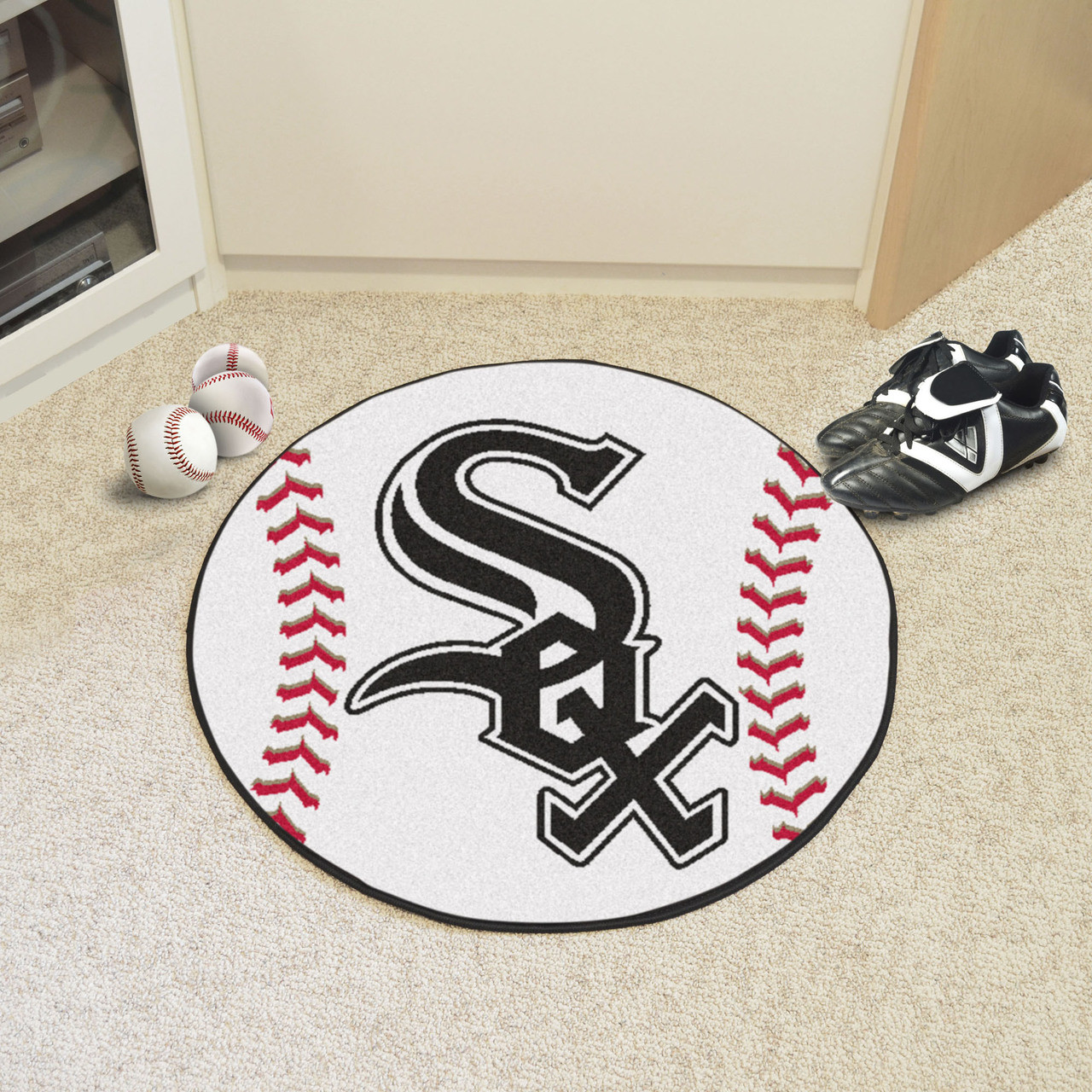 Chicago White Sox Baseball Mat 27 diameter - BiggSports