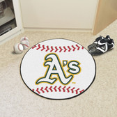 Oakland Athletics Baseball Mat 27" diameter
