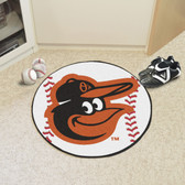 Baltimore Orioles Cartoon Bird Baseball Mat 27" diameter