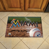 Florida Marlins Scraper Mat 19"x30" - Ball