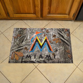 Florida Marlins Scraper Mat 19"x30" - Camo