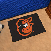 Baltimore Orioles Cartoon Bird Starter Rug 19"x30"