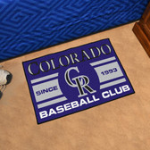 Colorado Rockies Baseball Club Starter Rug 19"x30"