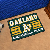 Oakland Athletics Baseball Club Starter Rug 19"x30"