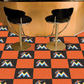 Miami Marlins Carpet Tiles 18"x18" tiles