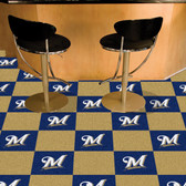 Milwaukee Brewers Carpet Tiles 18"x18" tiles