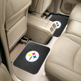 Pittsburgh Steelers Backseat Utility Mats 2 Pack 14"x17"