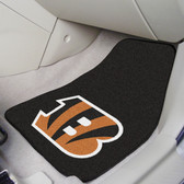 Cincinnati Bengals 2-piece Carpeted Car Mats 17"x27"