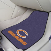 Chicago Bears 2-piece Carpeted Car Mats 17"x27"