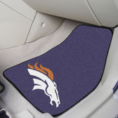 Denver Broncos 2-piece Carpeted Car Mats 17"x27"