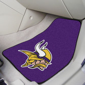 Minnesota Vikings 2-piece Carpeted Car Mats 17"x27"