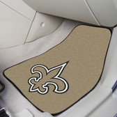 New Orleans Saints 2-piece Carpeted Car Mats 17"x27"