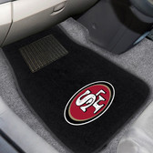 San Francisco 49ers 2-piece Embroidered Car Mats 18"x27"