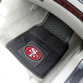 San Francisco 49ers Heavy Duty 2-Piece Vinyl Car Mats 17"x27"