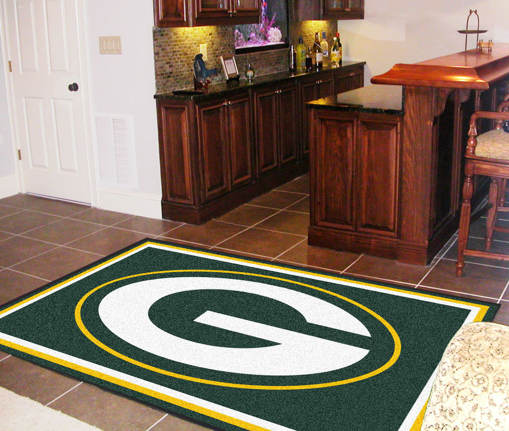Green Bay Packers Rug 5'x8' BiggSports