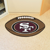 San Francisco 49ers Football Rug 20.5"x32.5"