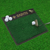 New Orleans Saints Golf Hitting Mat 20" x 17"