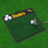 Pittsburgh Steelers Wordmark Golf Hitting Mat 20" x 17"