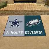 Dallas Cowboys - Philadelphia Eagles House Divided Rugs 33.75"x42.5"