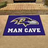 Baltimore Ravens Man Cave All-Star Mat 33.75"x42.5"