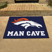 Denver Broncos Man Cave All-Star Mat 33.75"x42.5"