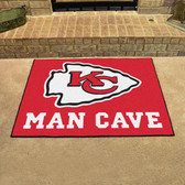 Kansas City Chiefs Man Cave All-Star Mat 33.75"x42.5"