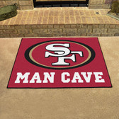 San Francisco 49ers Man Cave All-Star Mat 33.75"x42.5"