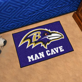 Baltimore Ravens Man Cave Starter Rug 19"x30"