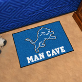 Detroit Lions Man Cave Starter Rug 19"x30"