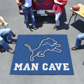 Detroit Lions Man Cave Tailgater Rug 5'x6'