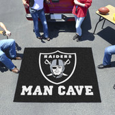 Oakland Raiders Man Cave Tailgater Rug 5'x6'