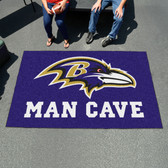 Baltimore Ravens Man Cave UtliMat Rug 5'x8'