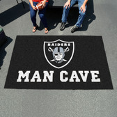 Oakland Raiders Man Cave UtliMat Rug 5'x8'