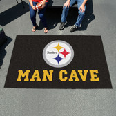 Pittsburgh Steelers Man Cave UtliMat Rug 5'x8'