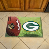 Green Bay Packers Scraper Mat 19"x30" - Ball