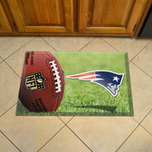 New England Patriots Scraper Mat 19"x30" - Ball