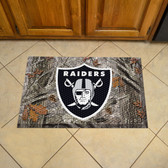 Oakland Raiders Scraper Mat 19"x30" - Camo