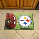Pittsburgh Steelers Scraper Mat 19"x30" - Ball