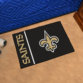 New Orleans Saints Uniform Inspired Starter Rug 19"x30"