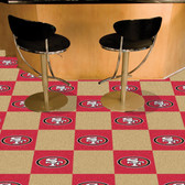 San Francisco 49ers Carpet Tiles 18"x18" tiles