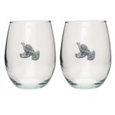 Ruffed Grouse Stemless Wine Glass (Set of 2)