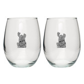 Moose Stemless Wine Glass (Set of 2)