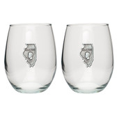 Illinois Stemless Wine Glass (Set of 2)