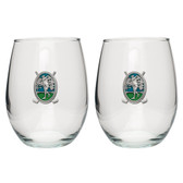 Golf Stemless Wine Glass (Set of 2)